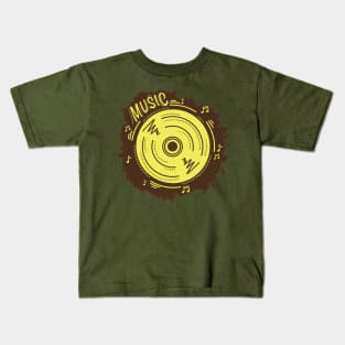 Disc in retro style Kids T-Shirt
